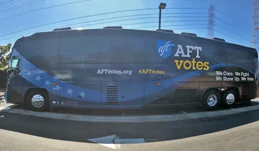 AFT Votes bus