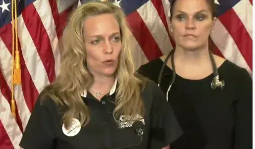 Lori Chovanak at press conference