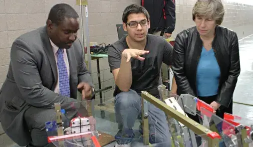 Randi Weingarten visits Transit Tech