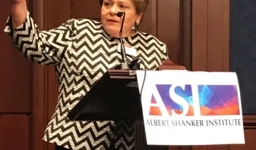 Aida Diaz, president of the Asociación de Maestros de Puerto Rico