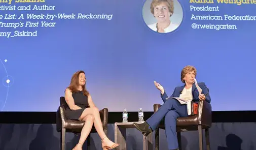 Amy Siskind and Randi Weingarten 