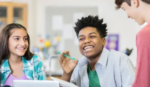 Teens in classroom