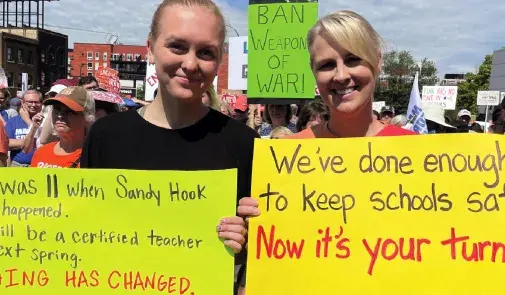 Minnesota teachers at March For Our Lives rally.