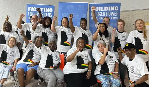 Members of the AFT Retiree Legacy Initiative gathered in Houston to celebrate Juneteenth.