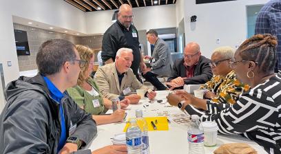 Educators piloting the Advanced Technology Framework take part in project-based learning at the Micron nanofabrication facility in Manassas, Va.